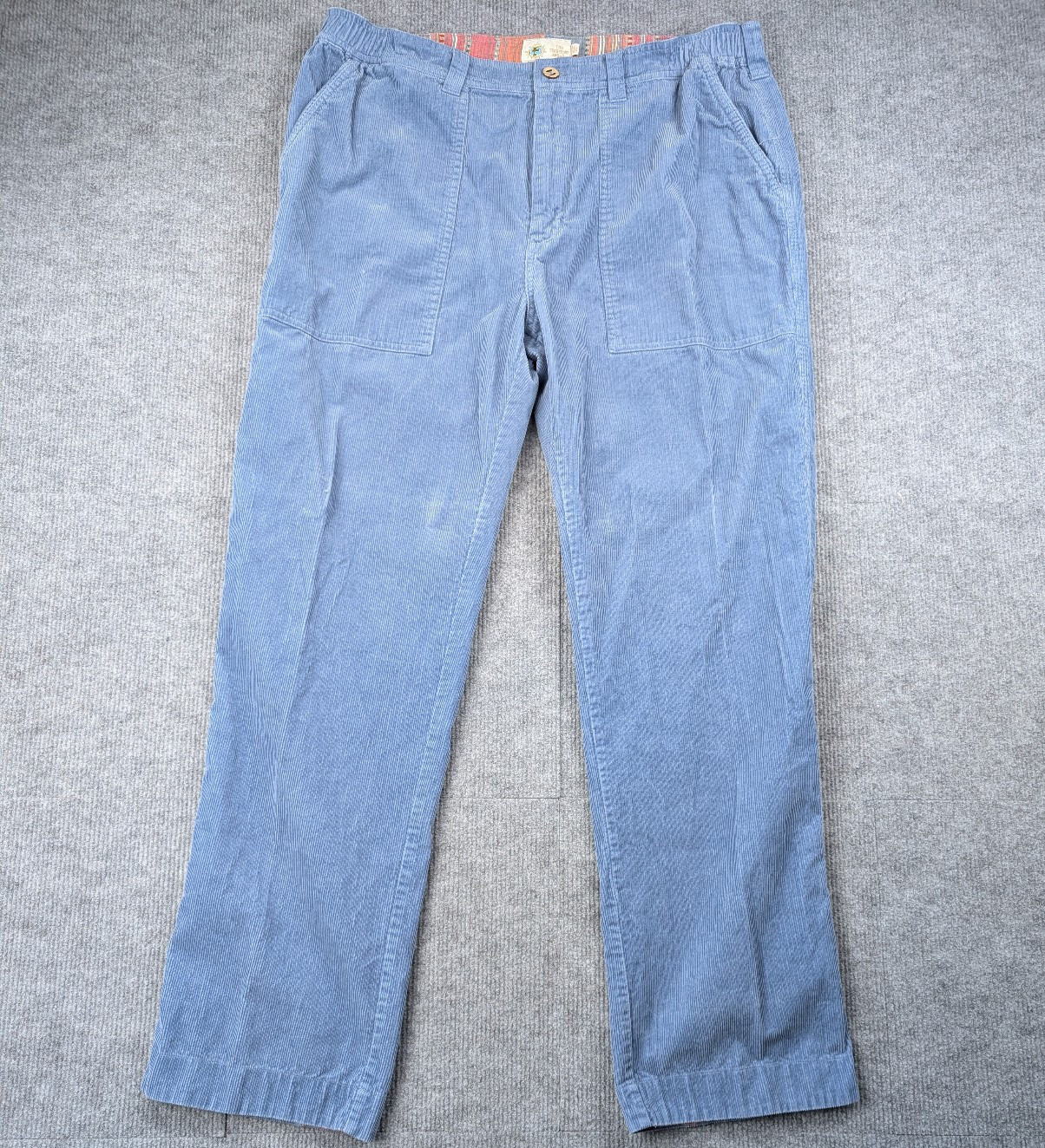 The Territory Ahead Corduroy Pants Mens XL/32 Outdoor Elastic Waist Straight Leg