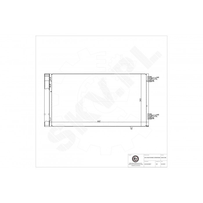 Condenseur de clim Mini One et Cooper radiateur de climatisation 9228607 aluminium