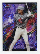 2024 Topps Finest Checkerboard Purple Refractor CJ Abrams #D 1/150 FIRST CARD