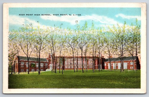 High Point High School High Point North Carolina NC c1920 Postcard eBay