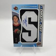 2024-25 Upper Deck Sp Game Used - Draft Day Marks Zack Ostapchuk #DDM-ZO /35...