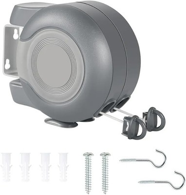 Dlux 68055 Indoor/Outdoor einziehbare Wäscheleine 15m