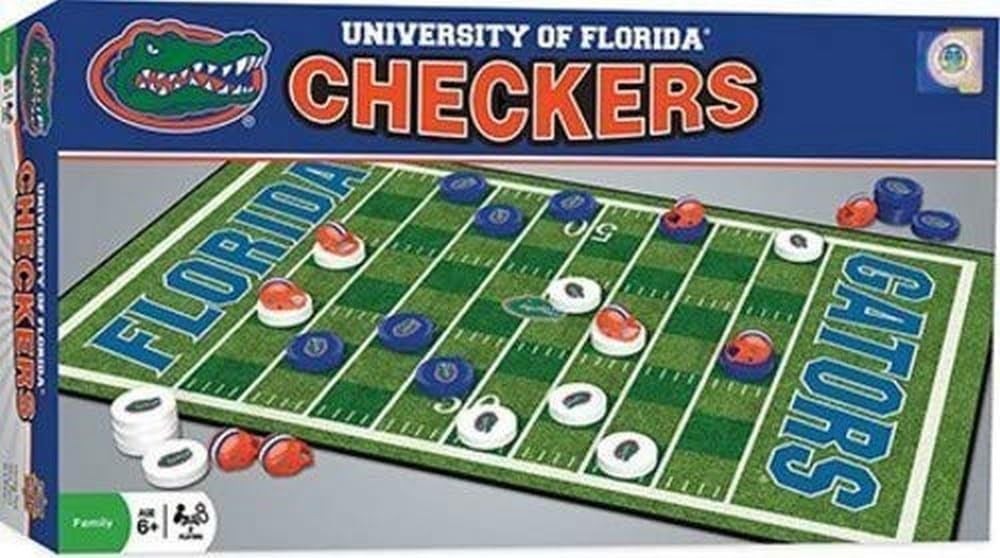 Florida Gators NCAA Checkers Game Board 13x21 Inches College Team Theme