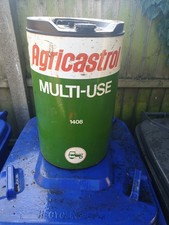 Vintage Agricastrol Multi-use Oil 5 Gallon Can / Drum With Vent Cap - Castol LTD