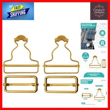 40mm Dungaree Buckles with Sliders - Elegant Metal Crafting Essentials in Bronze
