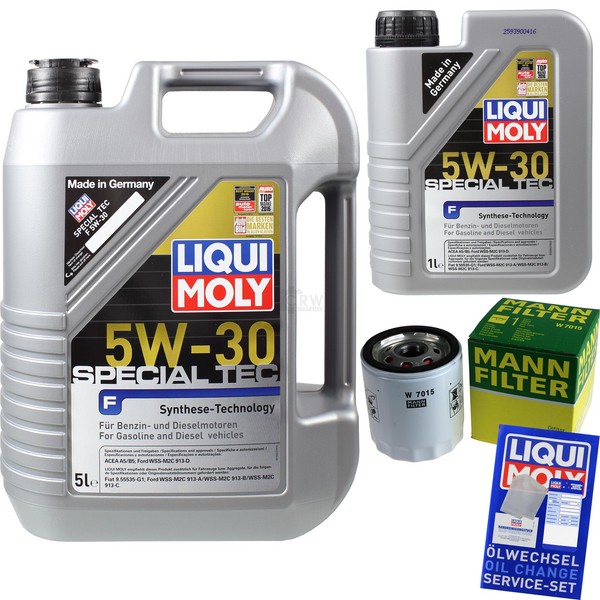 Inspektionskit Filter Liqui Moly ÖL 6L 5W-30 FüR Ford Focus II Da_ 1.8-image