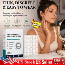 Curalona Microneedle Patches 144pcs, Skin Tag Wart Acne Remover Patches USA