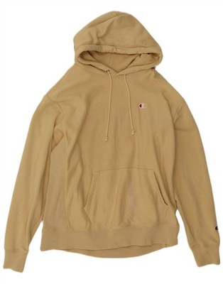 Champion Herren Reverse Weave Hoodie Pullover XL Gelb Baumwolle CF13