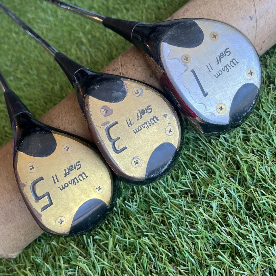 Wilson Staff TurfRider Tour Block Regular Flex Vintage Mens Complete Golf Set - Image 4 of 4