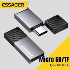 Essager 2 in 1 USB2.0 Card Reader Micro SD Card Reader High Speed TF Memory Card