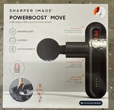 New Sharper Image Powerboost Pro Move Portable Percussion Massager