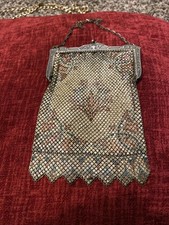 Stunning Vintage Antique Metal Mesh Purse
