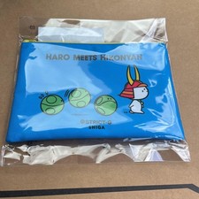 STRICT-G Gundam Haro Hikonyan Blue Pouch 5.9×9.1in Polyester/NYL Used