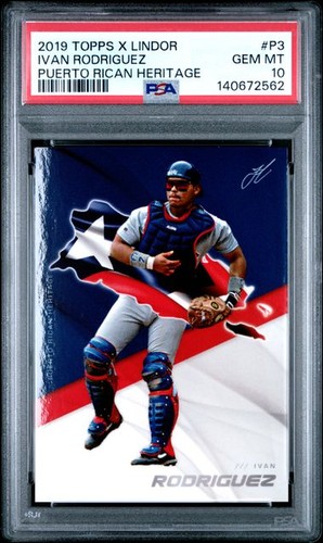 Ivan Rodriguez #P3 2019 Topps X Lindor Puerto Rican Heritage card