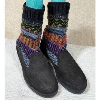 Toni Pons Womens 8 Gray Instint Knit Sweater Pull On Ankle Boots Comfort Casual