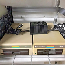 Two 2 Commodore 1541 Floppy Disk Drive With one 1 power supply