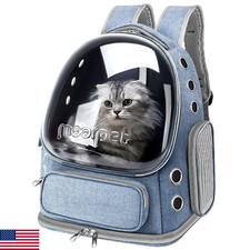 Cat Backpack Carrier, Breathable Cat Bubble Backpack Large Space Cat Carrier Bac
