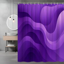 Modern Purple Shower Curtain for Home Decor