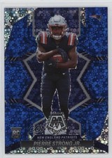 2022 Panini Mosaic Rookies No Huddle Blue Prizm 50/75 Pierre Strong Jr #323 1dm4