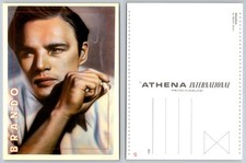 Marlon Brando Smoking Portrait Postcard by Martin Alton Athena England