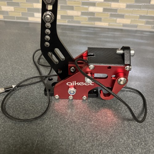 Computer PC USB Driving Simulator Red Gaming Handbrake Aikeec Brake  No Hardware - Picture 14 of 20