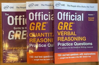 Official GRE Super Power Pack 2nd Edition 3 Book Set 3rd Edition General Test