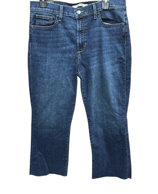 Joe's Women's High Rise 26'' Cropped Bootcut Say My Name/Dark Blue US Size 30