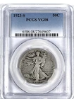 1923-S Walking Liberty Half Dollar : PCGS VG08