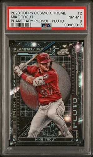 2023 TOPPS COSMIC CHROME PLANETARY PURSUIT #2 MIKE TROUT PLUTO