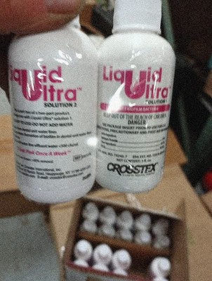 Crosstex Liquid Ultra, Solutions 1 and 2, 3oz Each,  Exp 12/26
