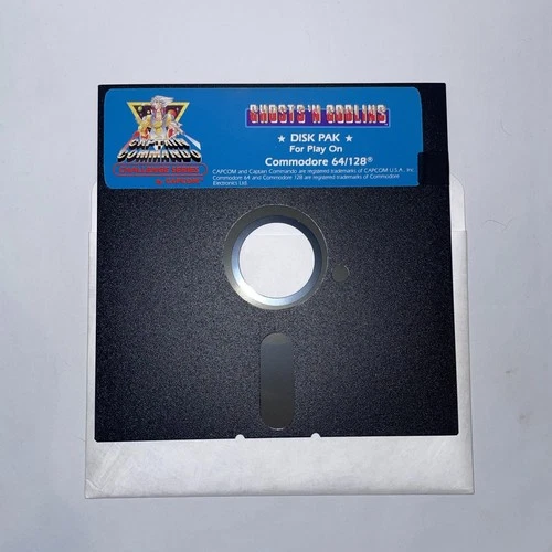 ✅ Ghosts ‘N Goblins Commodore 64 / 128 5.25" Floppy Game Disc Only WORKS! Capcom