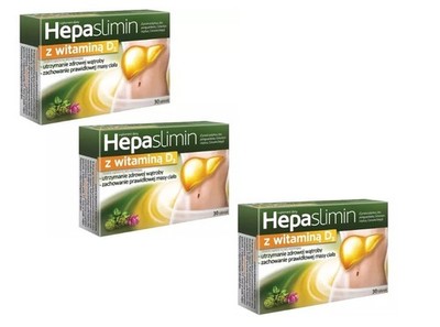 Hepaslimin Vitamin D3 Leber Komplex Mit Cholin Für Lebergesundheit 30/60/90 tab.