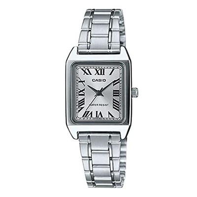 CASIO Women's Quartz with Brass and Stainless Steel Case Silver LTP-V007D-7B