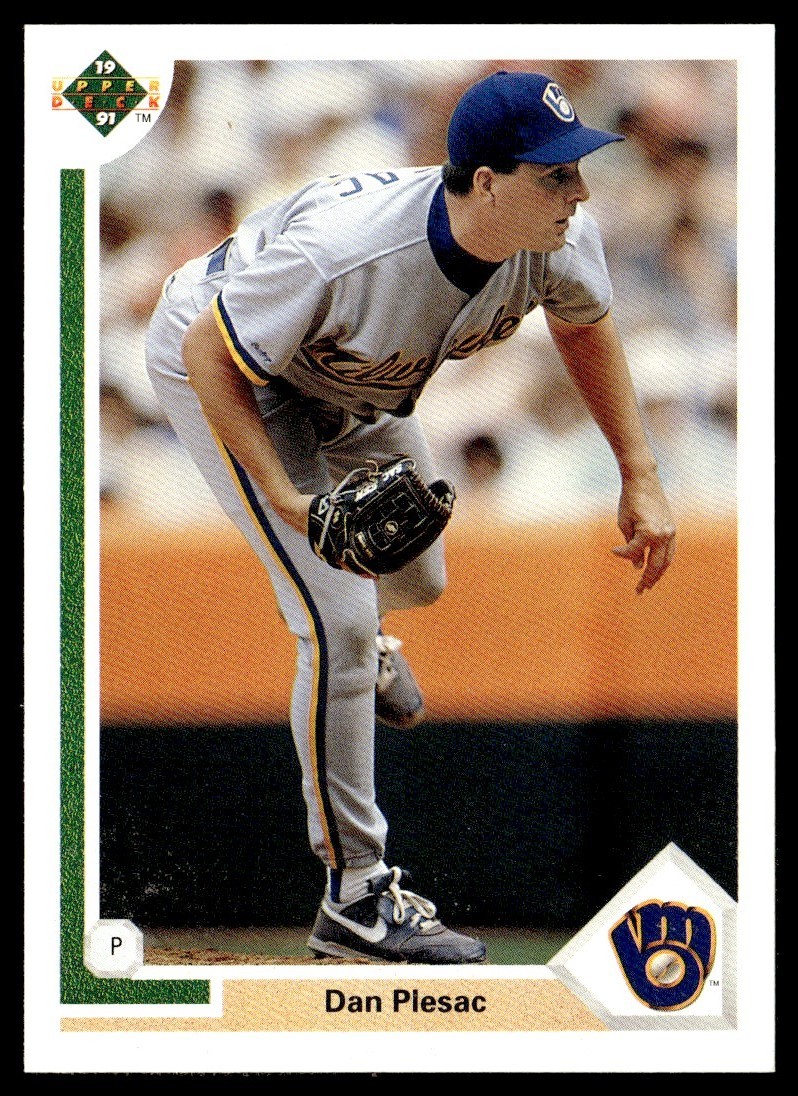 1991 Upper Deck Dan Plesac Milwaukee Brewers #322