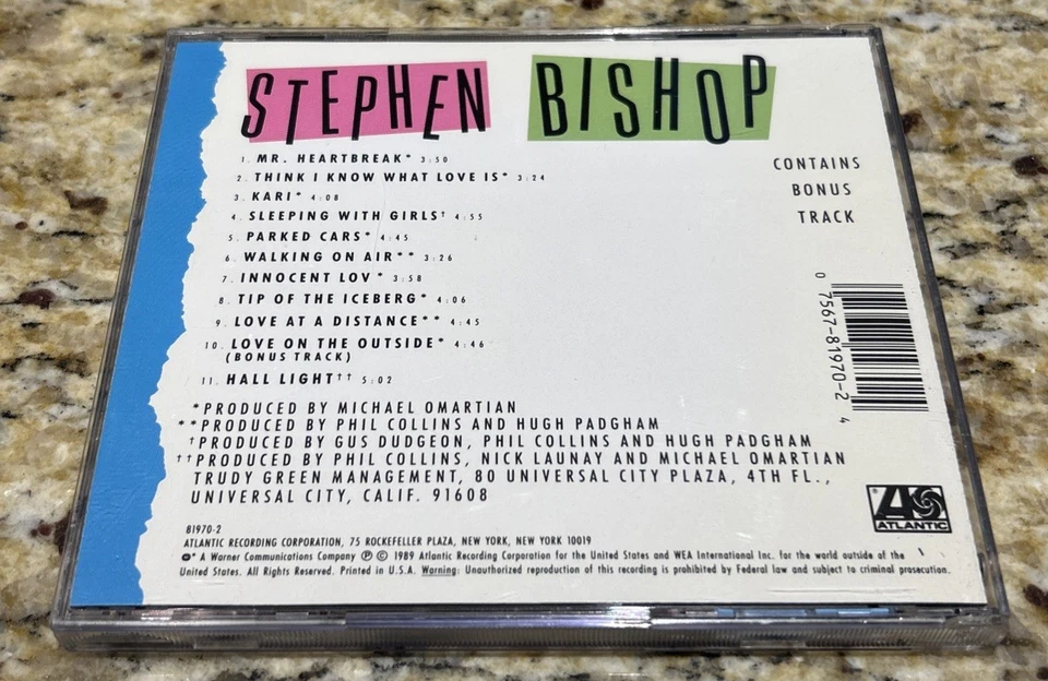 STEPHEN BISHOP: BOWLING IN PARIS CD ATLANTIC 781970-2 - Image 4 of 4