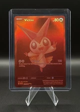 Pokemon TCG Victini Card Black Bolt Red Holo  BWR 171/086