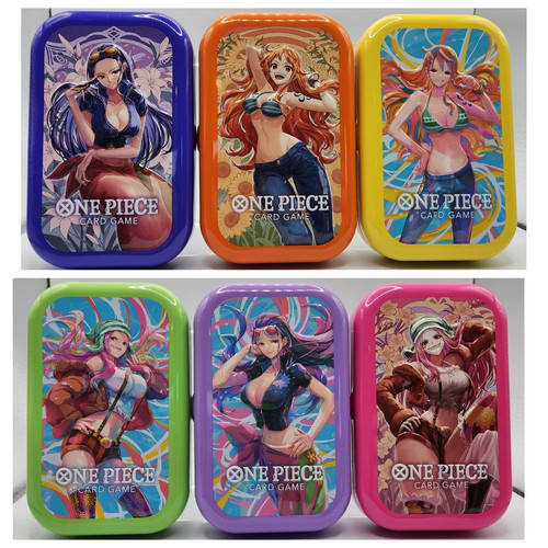 One Piece TCG TS-02 Mini Tins Full Set of 6 Art Tins Asia Exclusive TINS ONLY