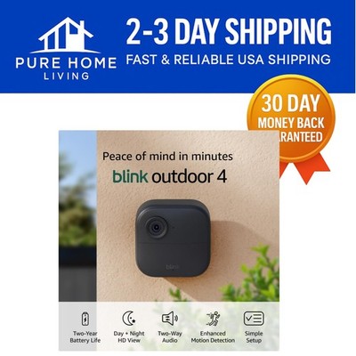 Outdoor 4 Wireless Security Camera System - 2 Cameras, 1080p HD, 2- Battery
