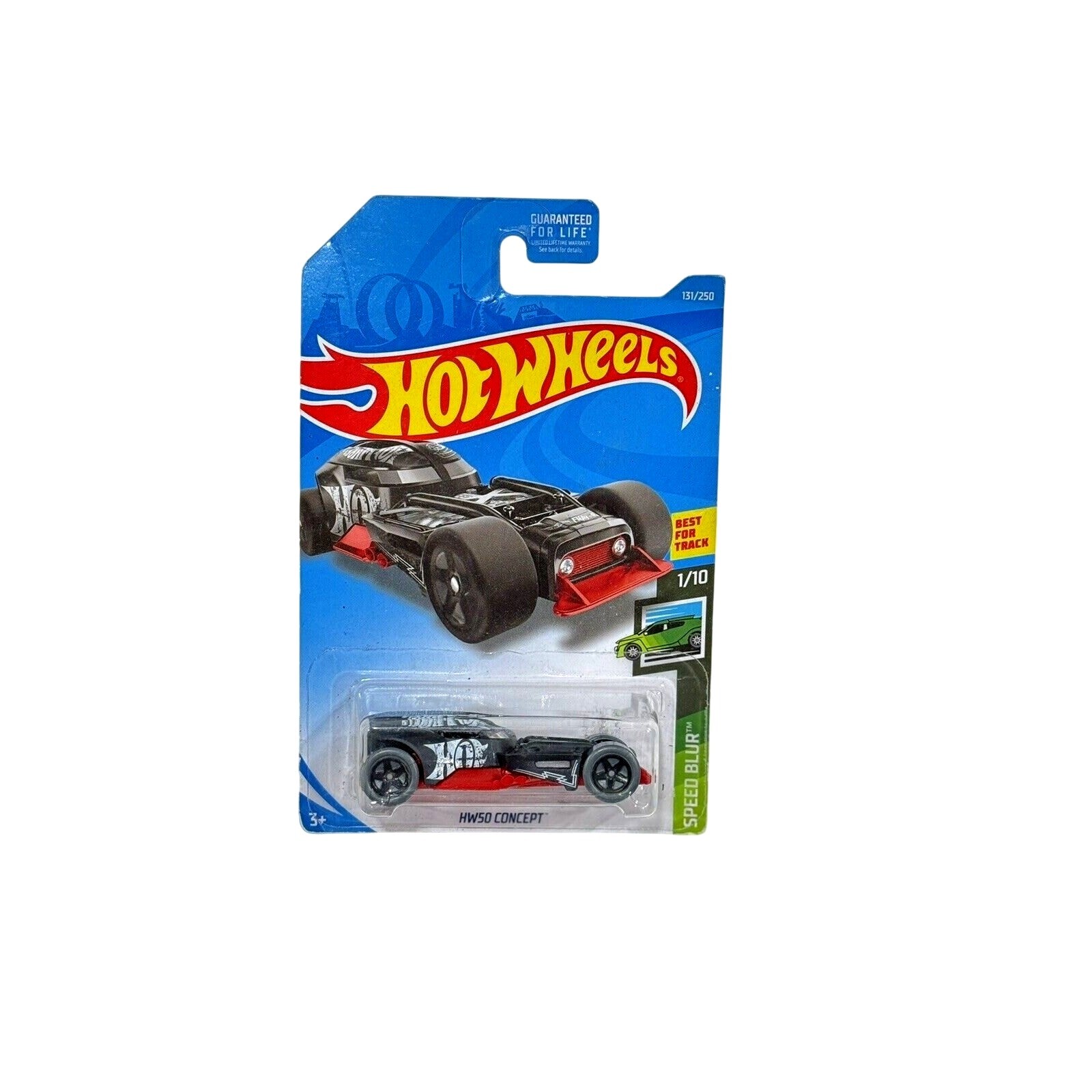 2019 HOT WHEELS ''SPEED BLUR'' #131 = HW50 CONCEPT = BLACK , int