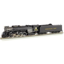 Bachmann 52405 C&O 2-8-4 Berkshire Steam Loco & Tender #2705 Econami Sound NIB