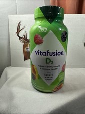 Vitafusion Vitamin D3 Gummy Vitamins 150 Ct Berry  Peach Ex.2/27 FREE SHIPPING