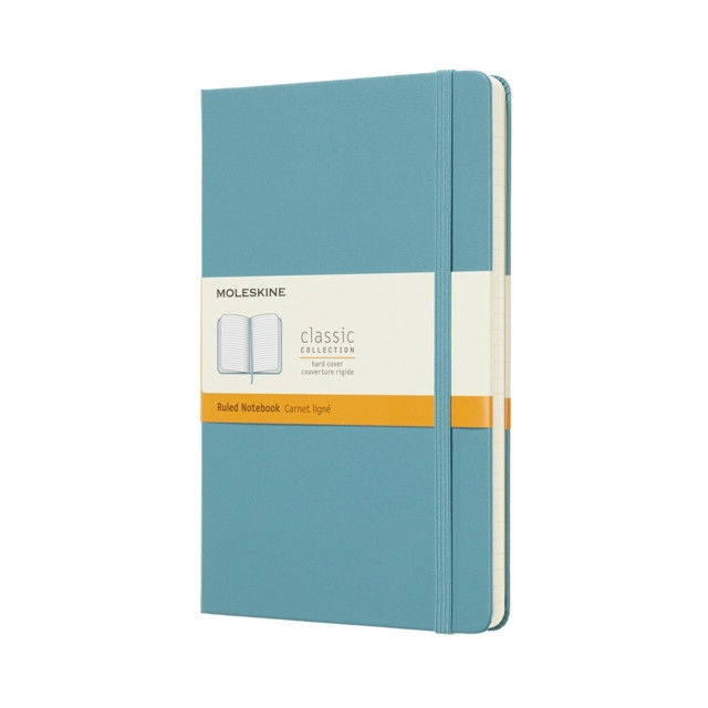 Moleskine Reef Blue Notebook Large Ruled Hard (Paperback Book)