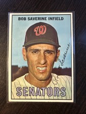 1967 TOPPS #27 BOB SAVERINE WASHINGTON SENATORS EX *Hot Corner Vintage* A
