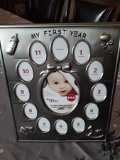 Baby's 1st Year Metal Picture Frame New