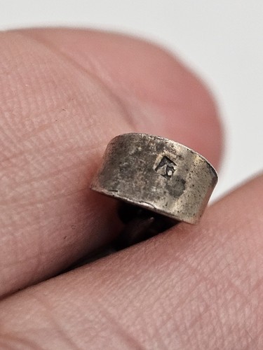 Vintage Egyptian Revival Sterling Silver Pharaoh Pendant Charm - Picture 8 of 16