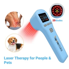 Cold Laser Human/Vet Device for Joint and Muscles for Infrared Light 808nm+650nm