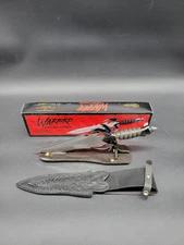 Gil Hibben - Warrior Fantasy Dagger Knife with Sheath. Box & Stand - 15 Inches