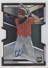 2023 Panini Elite Extra Edition Signatures Die-Cut 293/399 Cole Carrigg Auto s7f