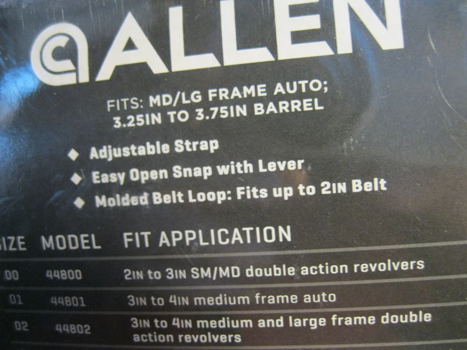 ALLEN Cortez Pulgar a Presión Funda RHD Talla 08 LG/MD Marco Autos Nylon MPN 44808 NUEVO Foto 4 de 4