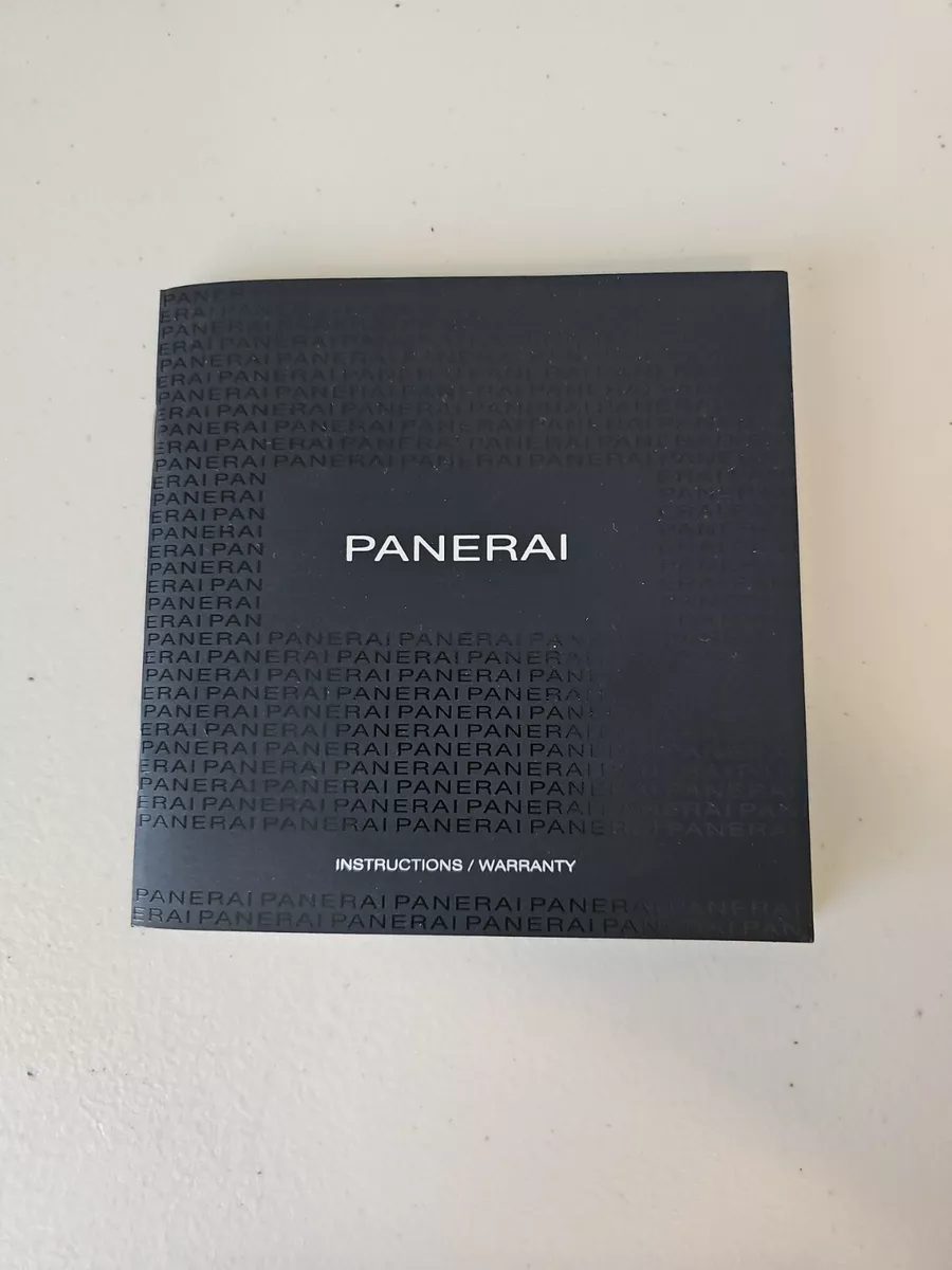 Panerai Instructions Warranty Booklet Manual Authentic Original